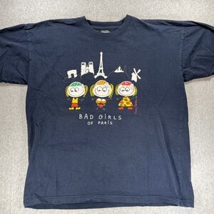 Vintage 90s Bad Girls of Paris T-Shirt XL Alma Mater Danny Fiastro